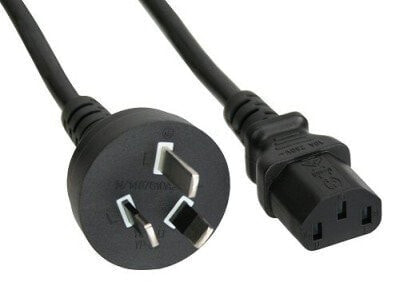 InLine power cable - Australia to 3pin IEC C13 male - 1.8m