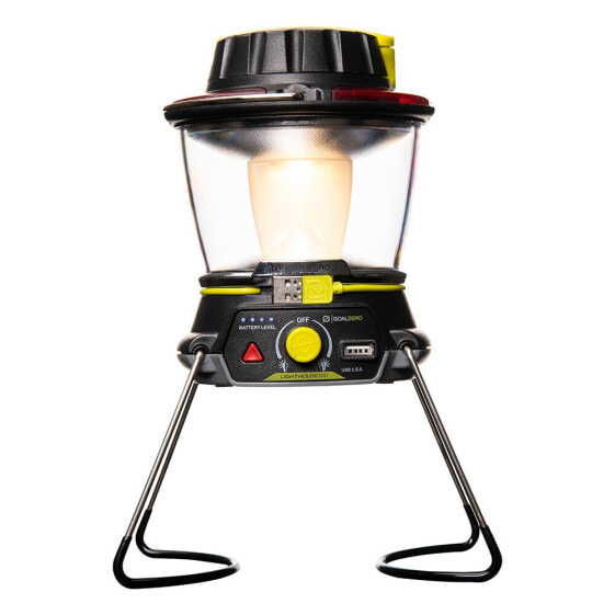 Lighthouse 600 - Battery powered camping lantern - Black - 2 leg(s) - 600 lm - LED - 6 W