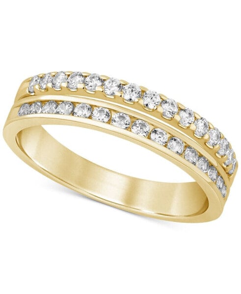 Кольцо Macy's Diamond Split Row Band 1/2ct. 14k Gold