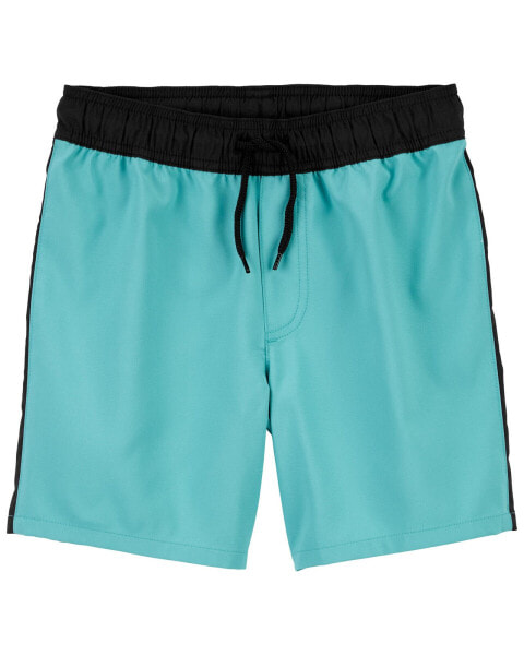 Kid Active Drawstring Shorts in Moisture Wicking Fabric 7