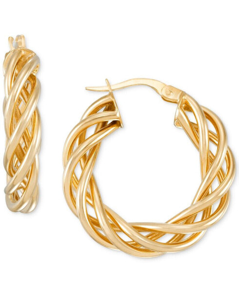 Серьги Macy's Small Hoop  14k Gold