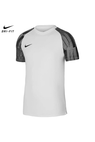 Dh8031-104 M Dri-fit Academy Jsy Ss Tişört Erkek Futbol Forması Beyaz