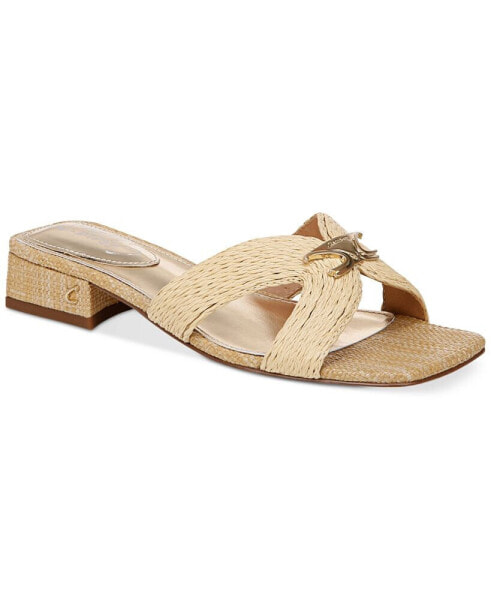 Women's Joella Weave Block-Heel Slide Sandals