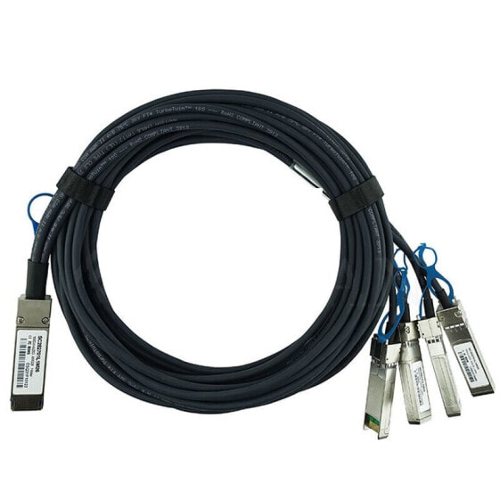 BlueOptics EMC DAC-QSFP-4SFP28-25G-3M - 3 m - QSFP28 - 4x SFP28 - Male/Male - Black