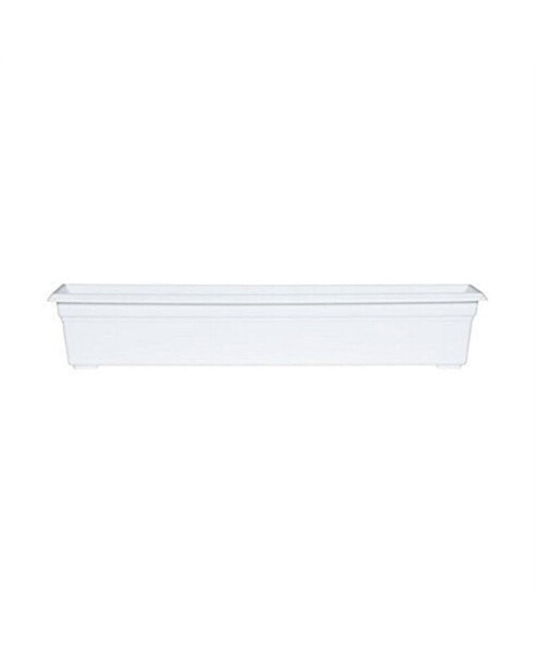 (#16362) Countryside Flower Box Planter, White - 36"