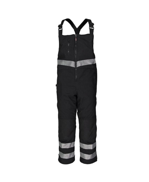 Men's Insulated Softshell Enhanced Visibility Reflective Bib Overalls