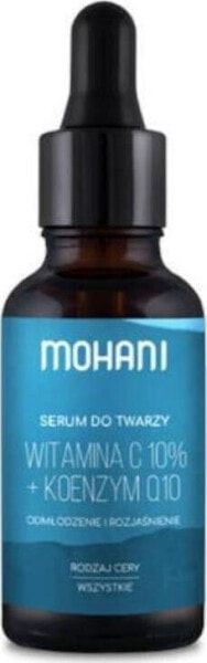 Mohani Serum do twarzy odmładzająco-rozjaśniające z witaminą C 10% i koenzymem Q10 30ml