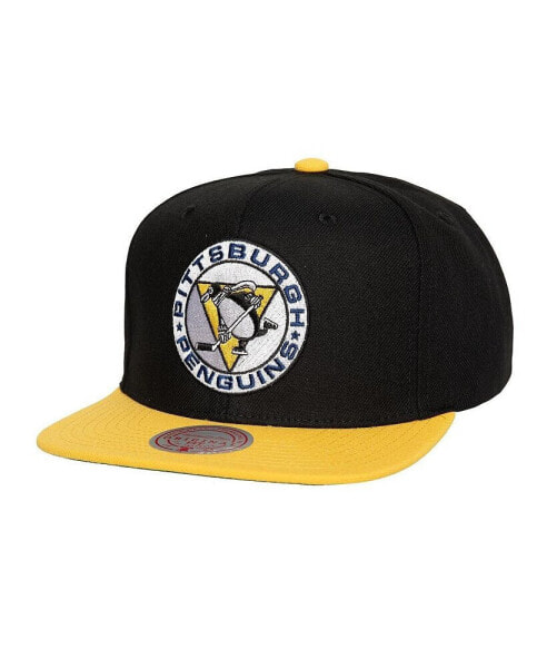 Men's Black Pittsburgh Penguins Core Team Ground 2.0 Snapback Hat
