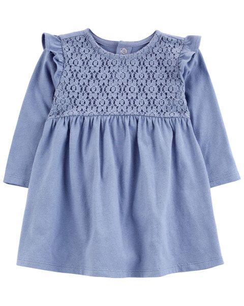 Baby Eyelet Chambray Dress 24M