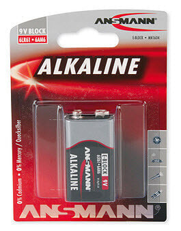 Батарейка ANSMANN® Алкалиновая 9V E-Block