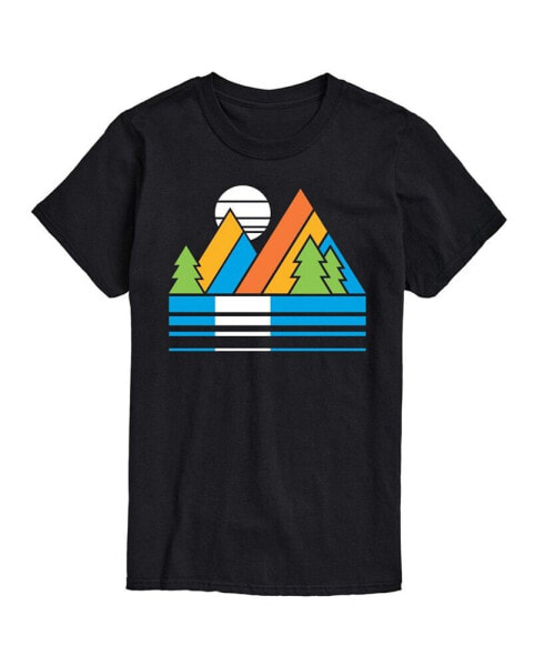 Hybrid Apparel Retro Mountains Mens Short Sleeve Tee