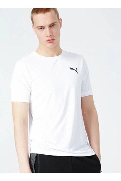 Active Small Logo Tee - Beyaz Erkek T-shirt - 586725 02