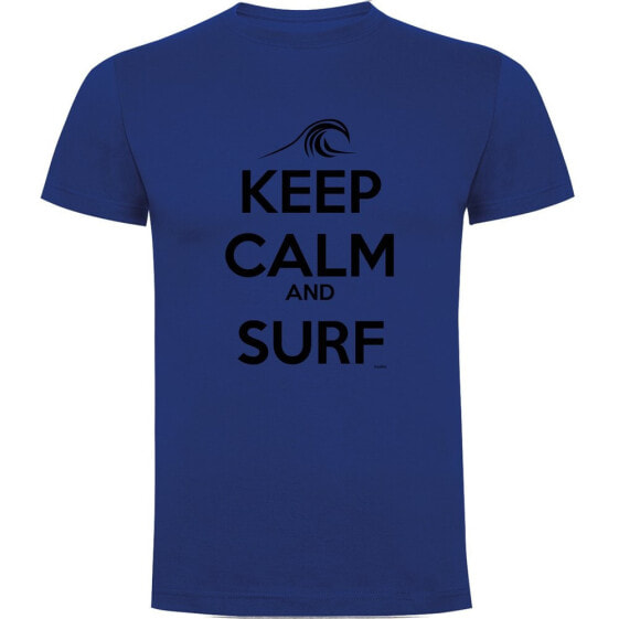 KRUSKIS Keep Calm and Surf Short Sleeve T-shirt short sleeve T-shirt