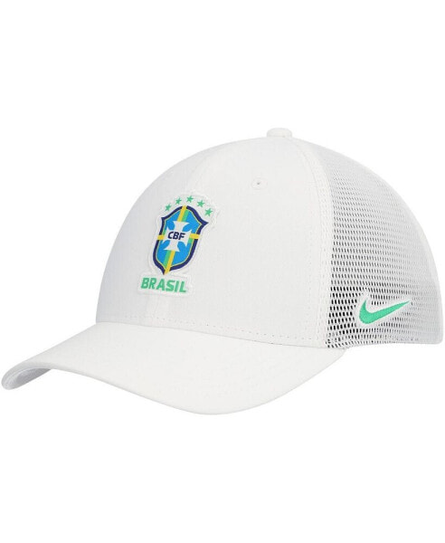 Белый мужской бразильский национальный футбольный шарф Nike Legacy91 Aerobill Performance Flex Hat