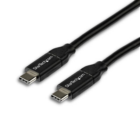 StarTech.com USB-C to USB-C Cable w/ 5A PD - M/M - 2 m (6 ft.) - USB 2.0 - USB-IF Certified, 2 m, USB C, USB C, USB 2.0, 480 Mbit/s, Black