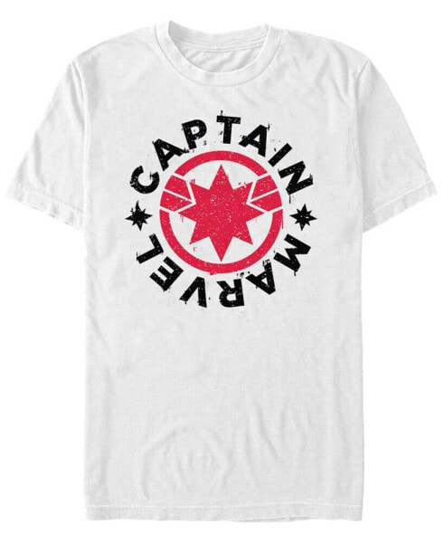 Marvel Men's Captain Marvel Pop Art Captain Short Sleeve T-Shirt
