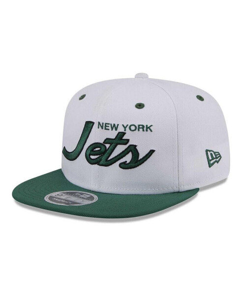 Men's White/Green New York Jets Sparky Original 9FIFTY Snapback Hat