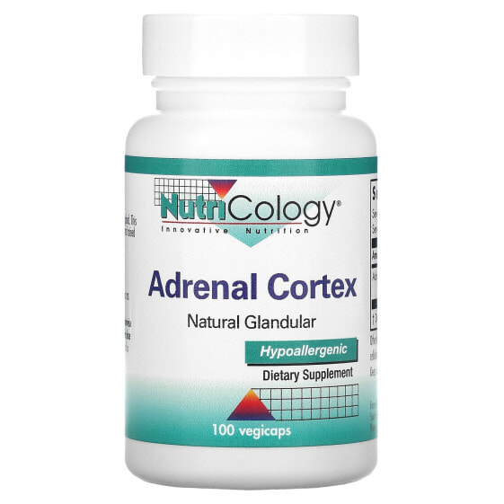 Витаминно-минеральный комплекс Nutricology Adrenal Cortex, натуральный железистый, 100 капсул