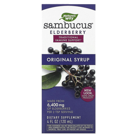Sambucus, Traditional Immune Syrup, Elderberry, 4 fl oz (120 ml)