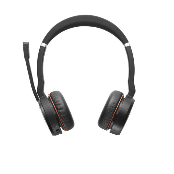 Jabra Evolve 75 MS Stereo - Verkabelt & Kabellos - Büro/Callcenter - 20 - 20000 Hz - 177 g - Kopfhörer - Schwarz - Rot