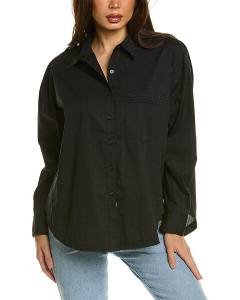 Vintage Havana Poplin Shirt Women's Black S