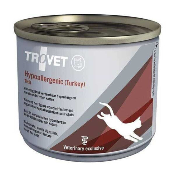 TROVET Hypoallergenic TRD with turkey 200g wet food for cat