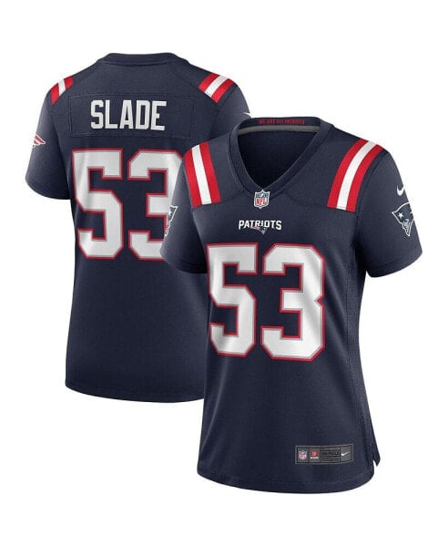 Блузка Nike женская Chris Slade синяя с игровым вышивкой New England Patriots