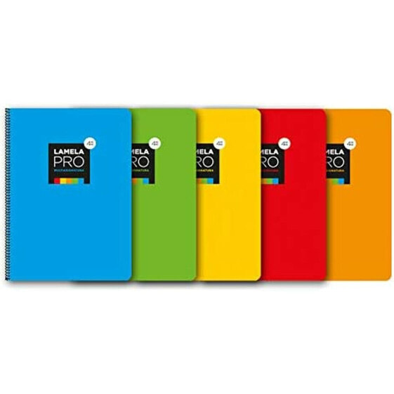Notebook Lamela Multicolour Din A4 5 Pieces 100 Sheets