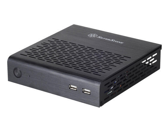 SilverStone PT13B - HTPC - PC - Black - Mini-ITX - Aluminium - Steel - HDD - Power