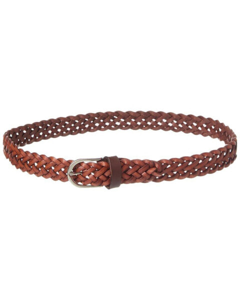 Persaman New York #1128 Braided Leather Belt Women's