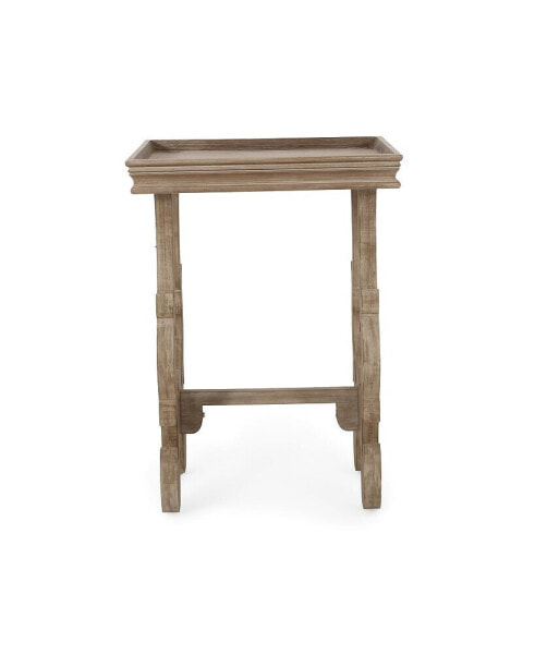 French Country Accent Table with Intricate Details and Charming Finish