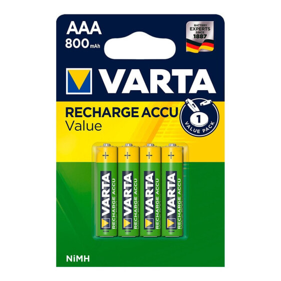 VARTA AAA LR03 800mAh Rechargeable Battery 4 Units