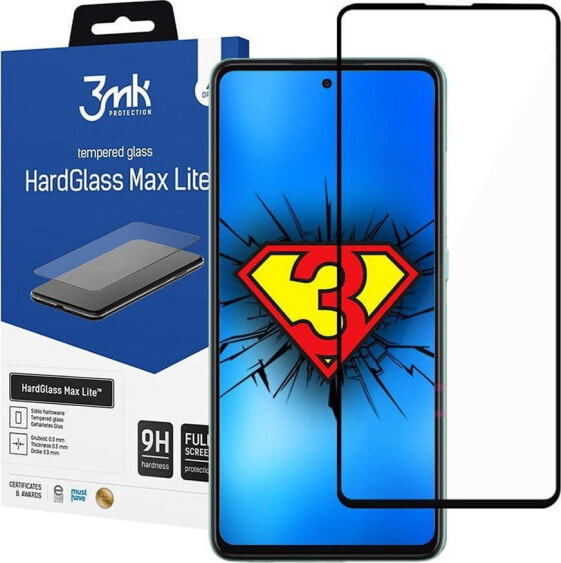 Защитное стекло 3MK HardGlass Max Lite для Samsung Galaxy A52/ A52 5G Black