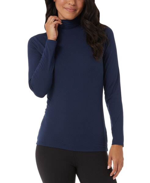 Women's Mock-Neck Long-Sleeve Top