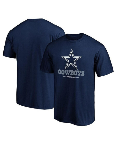 Men's Navy Dallas Cowboys Team Lockup T-shirt