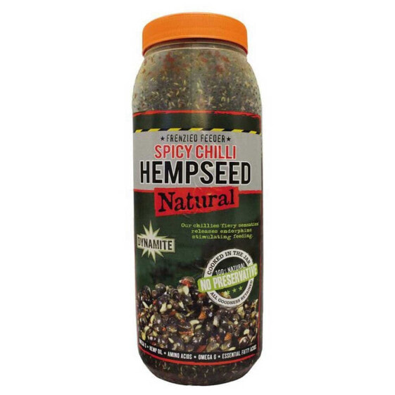 DYNAMITE BAITS Frenzied Feeder Hempseed Spicy Chili Jar 2.5L Seeds