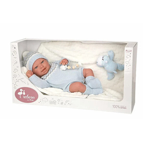 MUÑECAS ARIAS 45 cm Ibai With Blanket And Plush baby doll