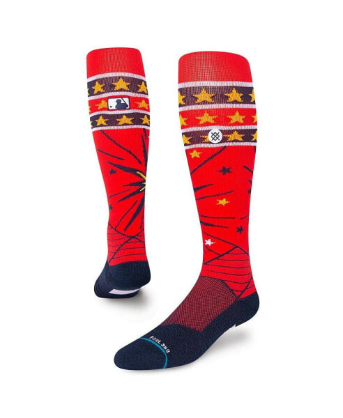 Men's Red MLB 2022 4th of July Over the Calf Socks