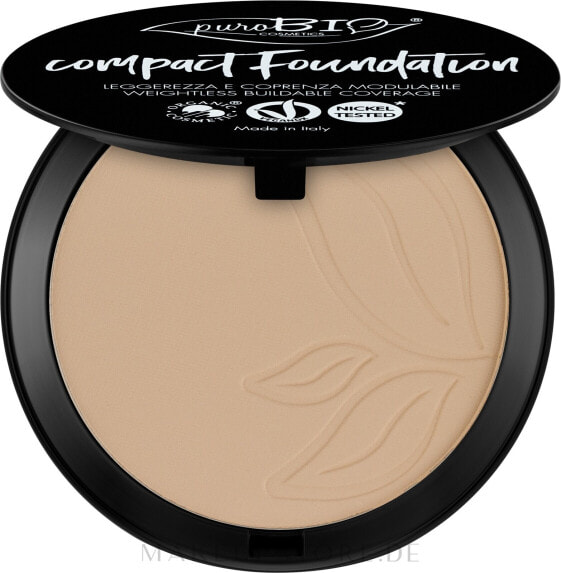 Kompaktpuder im Spiegeletui - PuroBio Cosmetics Compact Foundation Pack 02