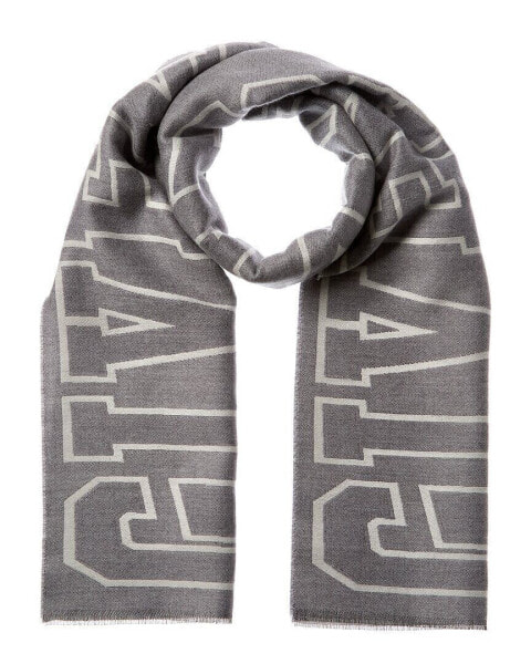 Шарф GIVENCHY College Wool & Silk-Blend Scarf Men's Grey