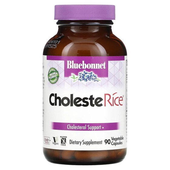 Bluebonnet Nutrition, CholesteRice, 90 растительных капсул