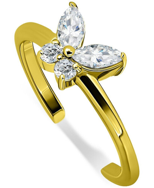 Cubic Zirconia Butterfly Toe Ring, Created for Macy's