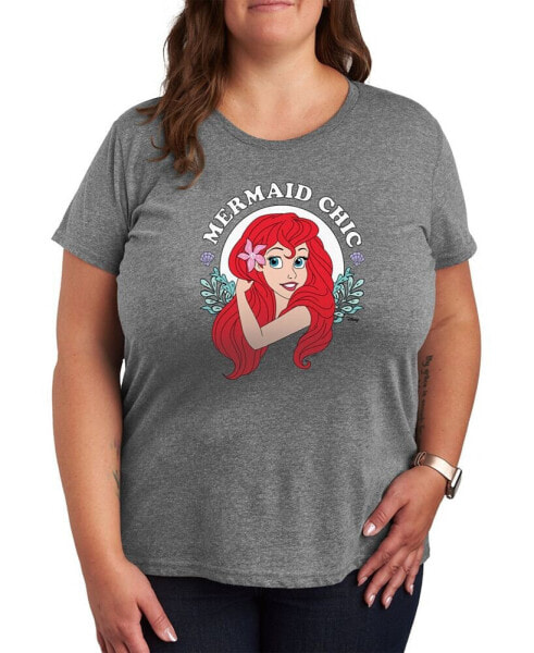 Trendy Plus Size Little Mermaid Graphic T-shirt
