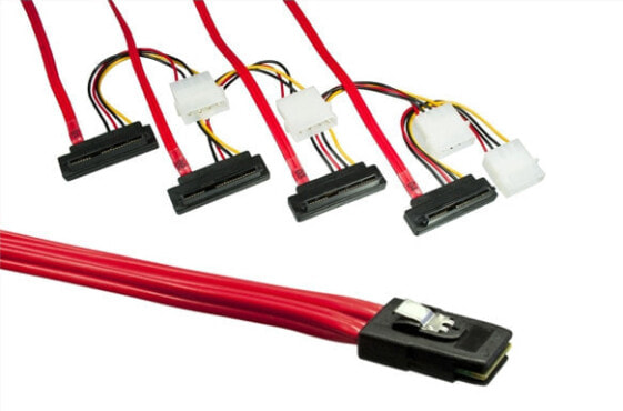 DINIC SAS Kabel intern SFF-8087 auf SFF-8482 - 0.75m Mini 36pin 4x Data/Power - Cable - Digital