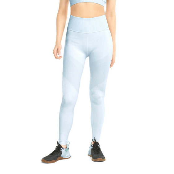 Puma Formknit Seamless Training High Waisted 78 Athletic Leggings Womens Blue At