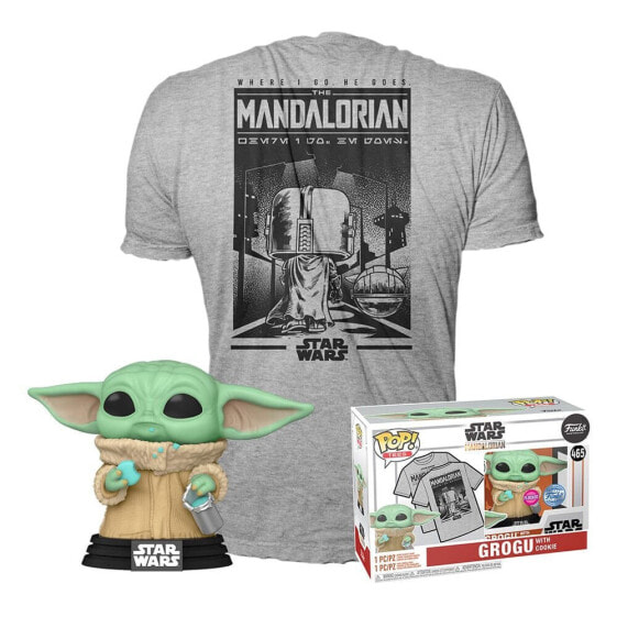 FUNKO Star Wars The Mandalorian Pop! & Box Grogu Cookie Short Sleeve T-Shirt