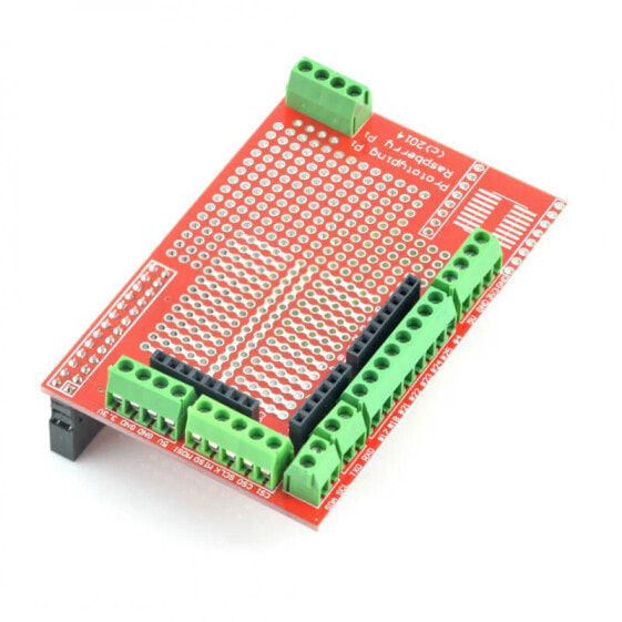 THT 26pin prototype board with screw connectors for Raspberry Pi
