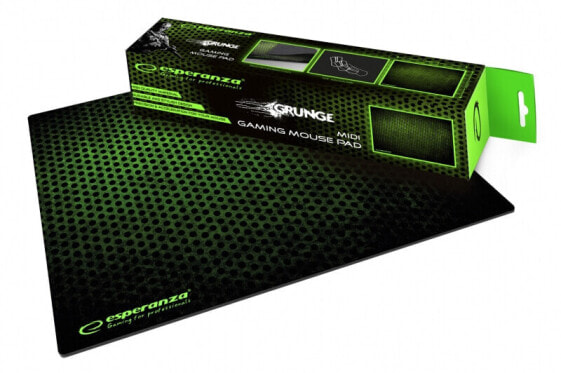 ESPERANZA EGP102G - Black,Green - Image - Rubber - Non-slip base - Gaming mouse pad