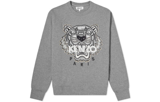 Толстовка мужская Kenzo FW21 Tiger серая