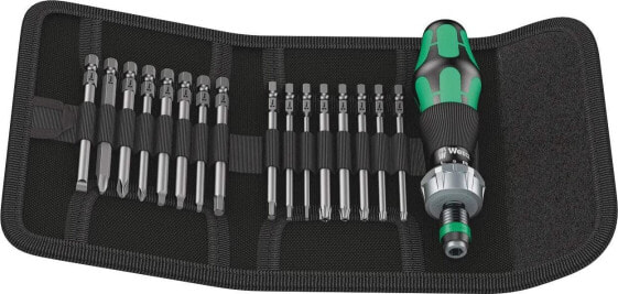 Wera Wera Kraftform Kompakt 60 RA Imperial - Folding pouch with 89 mm long bits